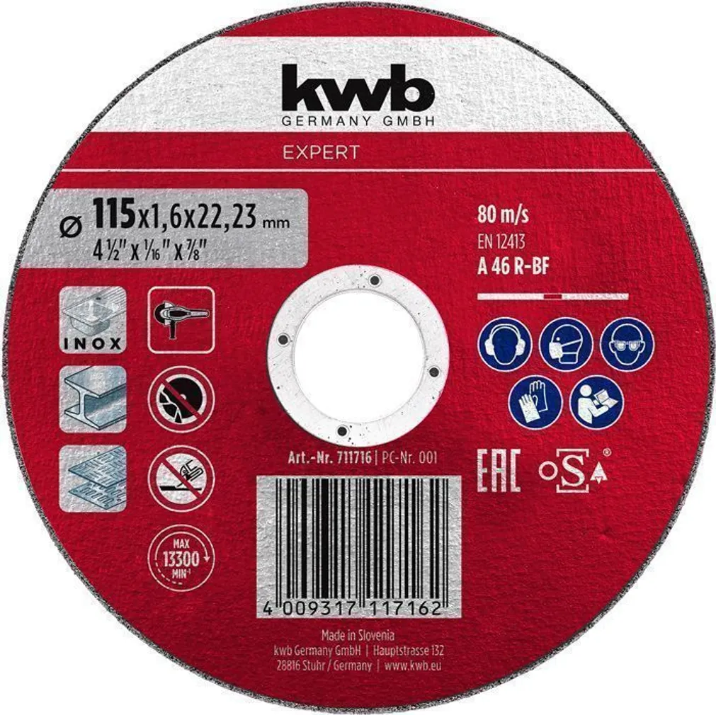 LÕIKEKETAS KWB EXPERT 115×1,6