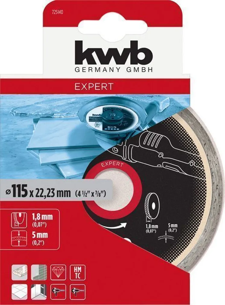 TEEMANTLÕIKEKETAS KWB, WHITE-LINE 115