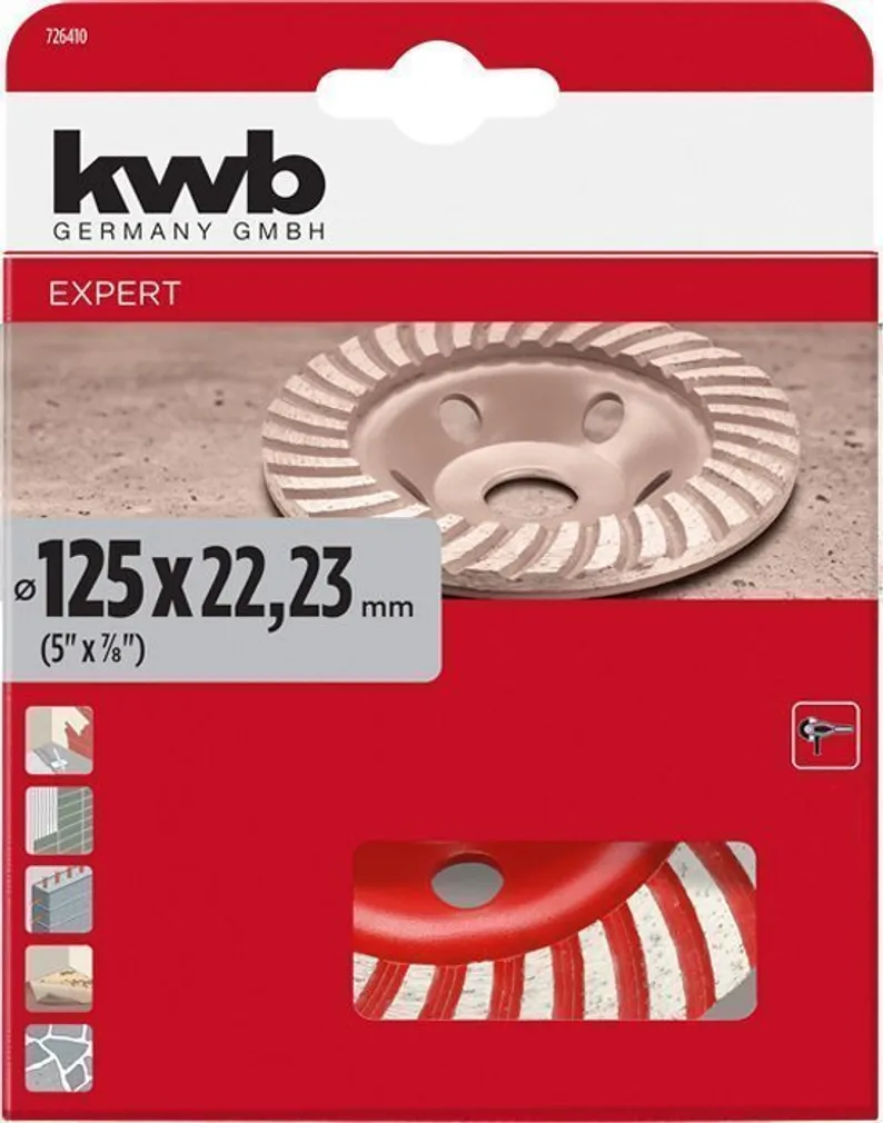 TEEMANTLIHVKETAS KWB 125MM TURBO