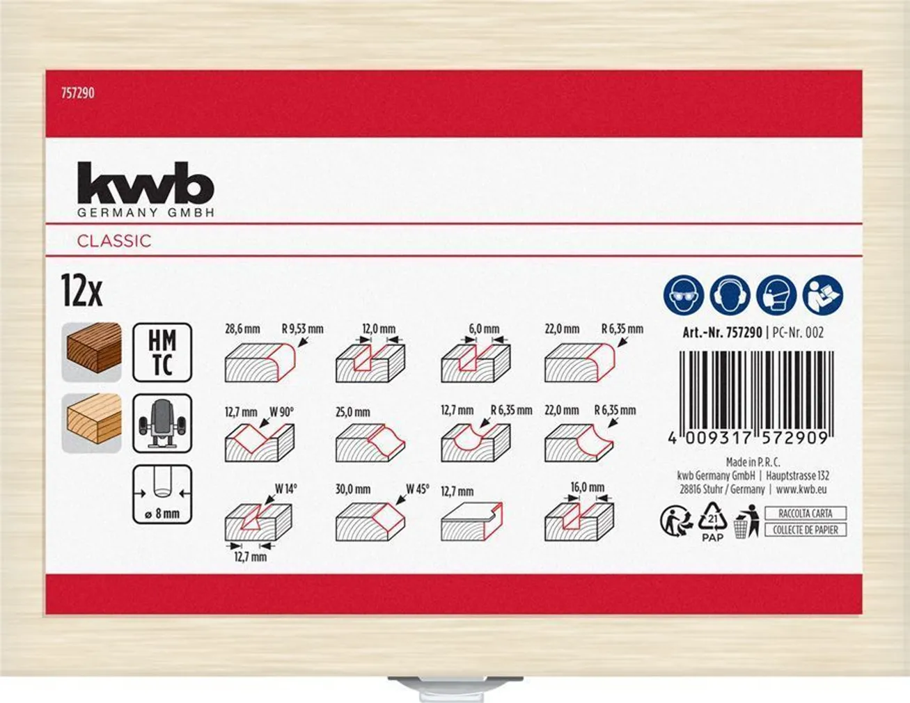 FREESIMISOTSAKUTE KOMPLEKT KWB 8MM, 12TK