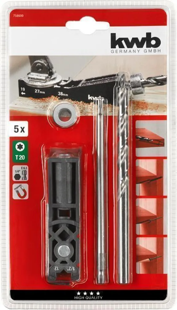 LÕIKEKOMPLEKT KWB PEITAVA 5-OSALINE