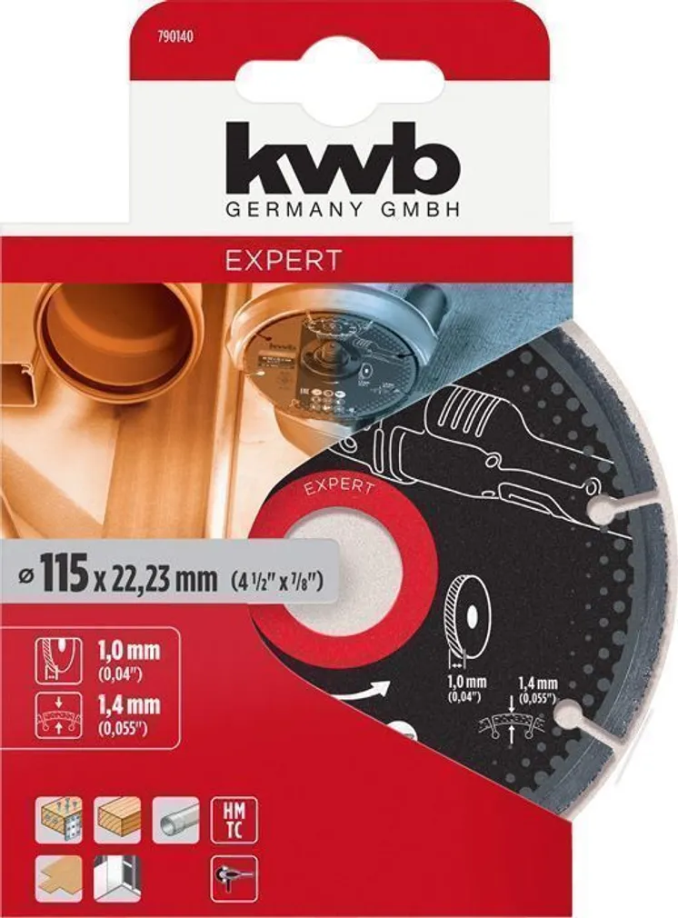 UNIVERSAALLÕIKEKETAS KWB TCG 115MM