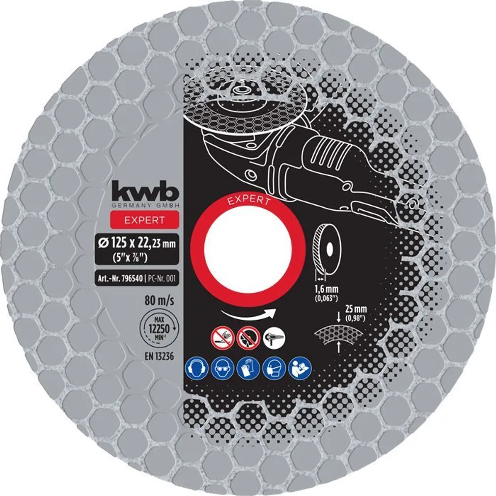 TEEMANTLÕIKE- JA LIHVKETAS KWB 125MM