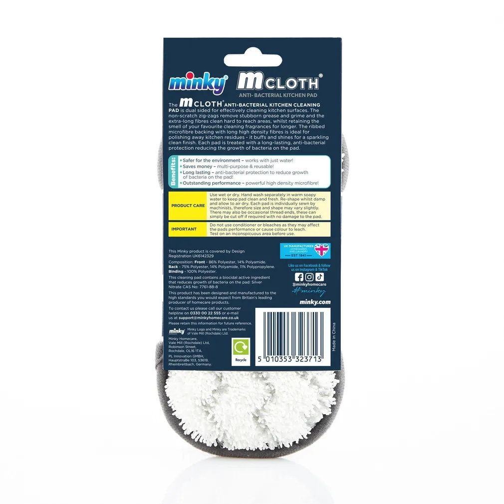 ANTIBAKTERIAALNE KÖÖGIPUHASTUSLAPP MINKY