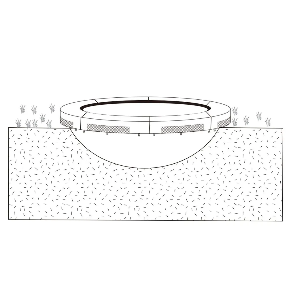 MAAPEALNE BATUUT TURVAVÕRGUGA D426CM