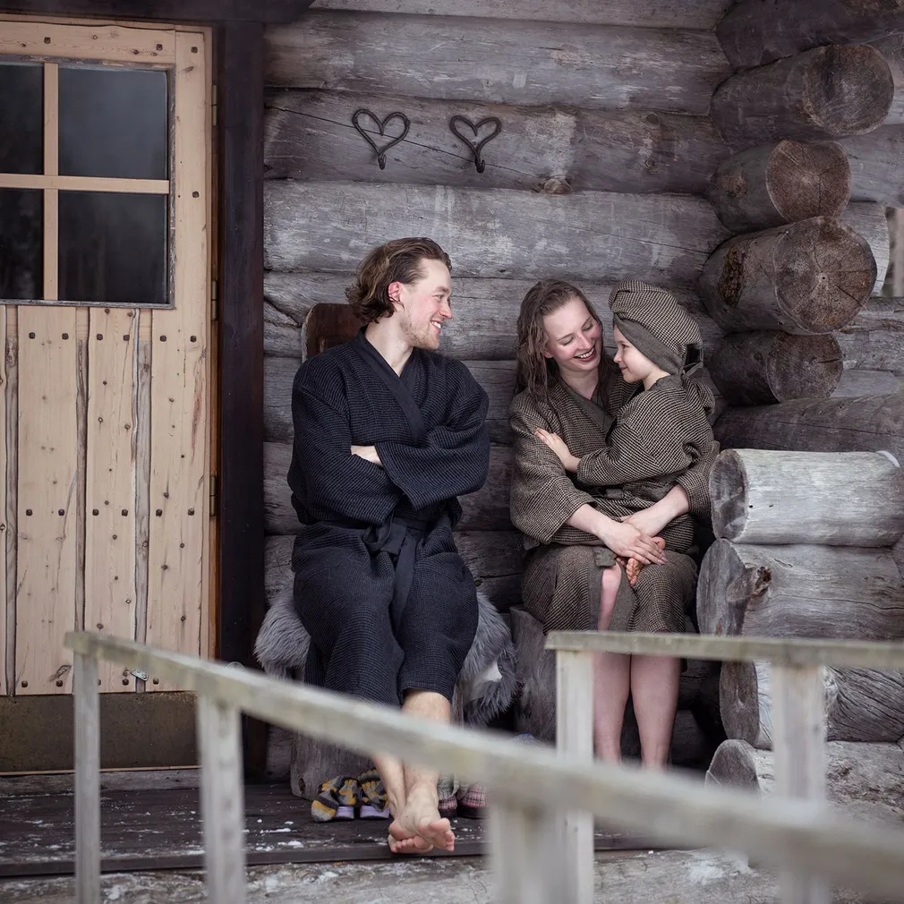 HOMMIKUMANTEL RENTO BROWN L/XL