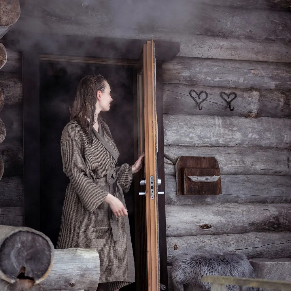 HOMMIKUMANTEL RENTO BROWN L/XL