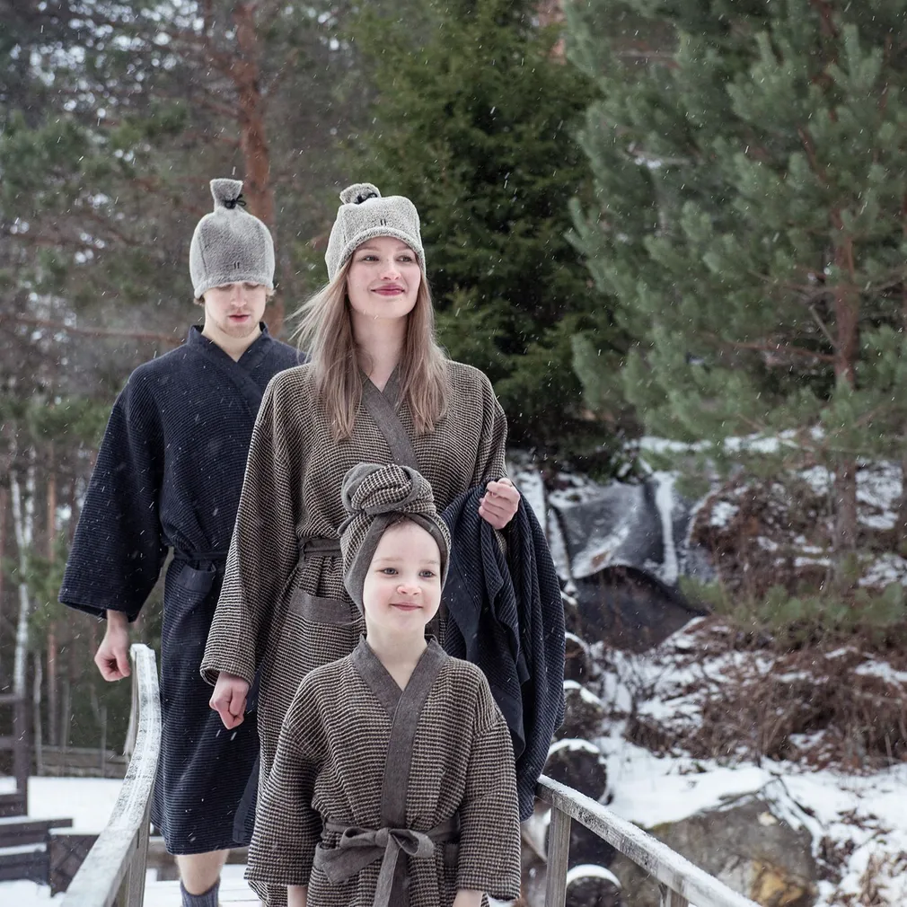 HOMMIKUMANTEL RENTO BROWN L/XL