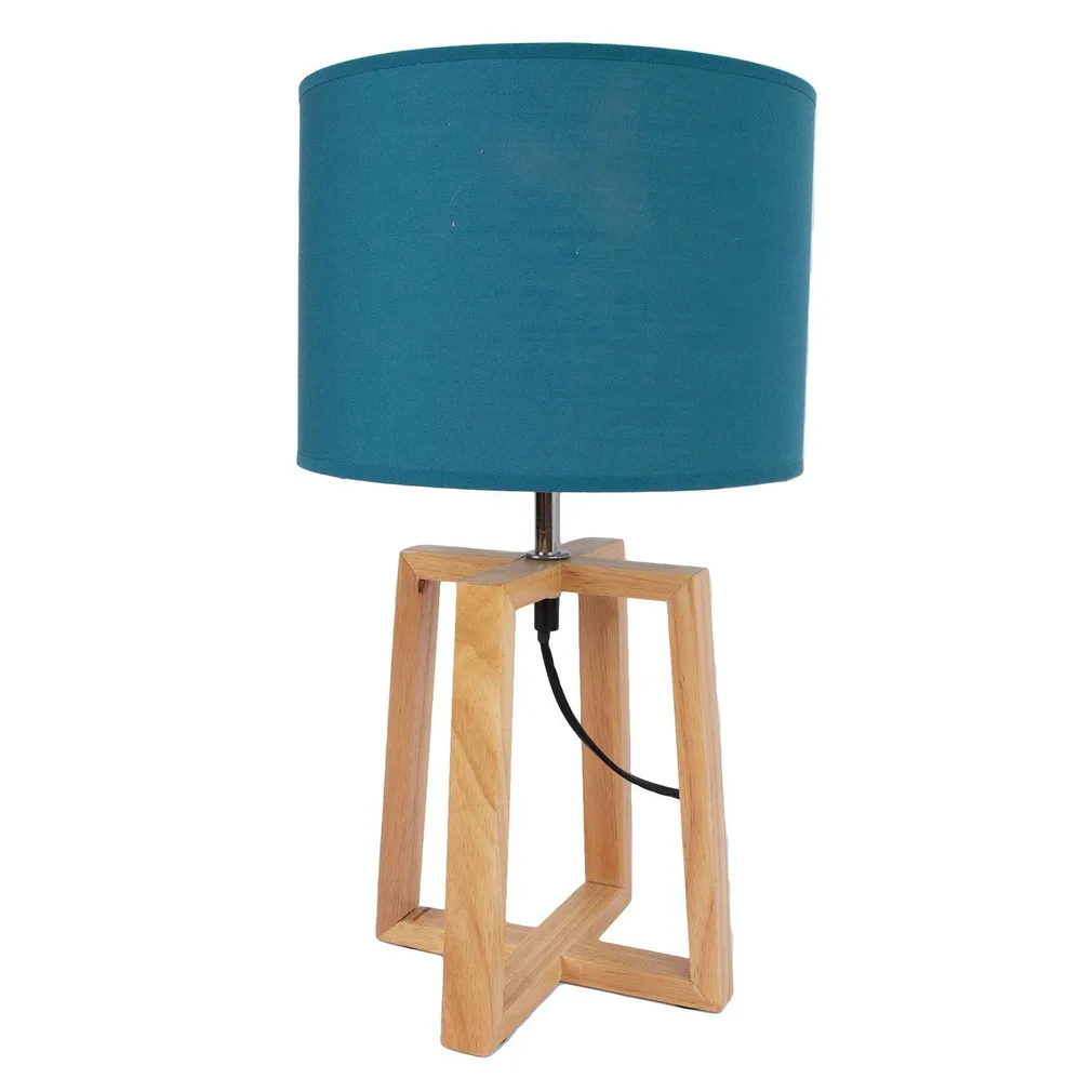 LAUALAMP WOODEN H44,5CM SININE