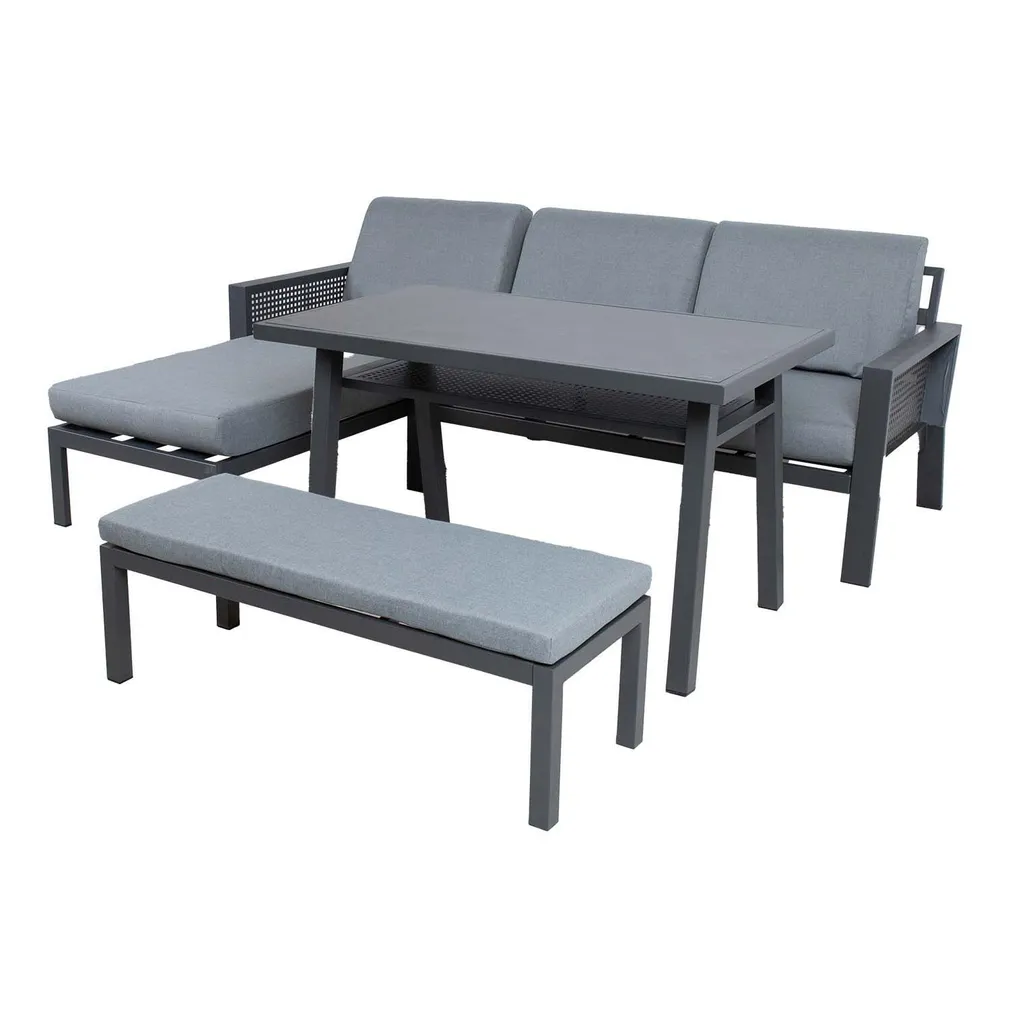 AIAMÖÖBLIKOMPLEKT DELGADO NURGADIIVAN, LAUD, PINK