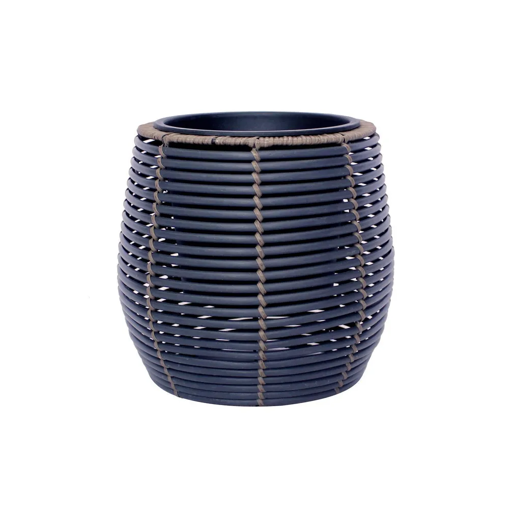 LILLEPOTT WICKER D28XH26CM MUST/PRUUN