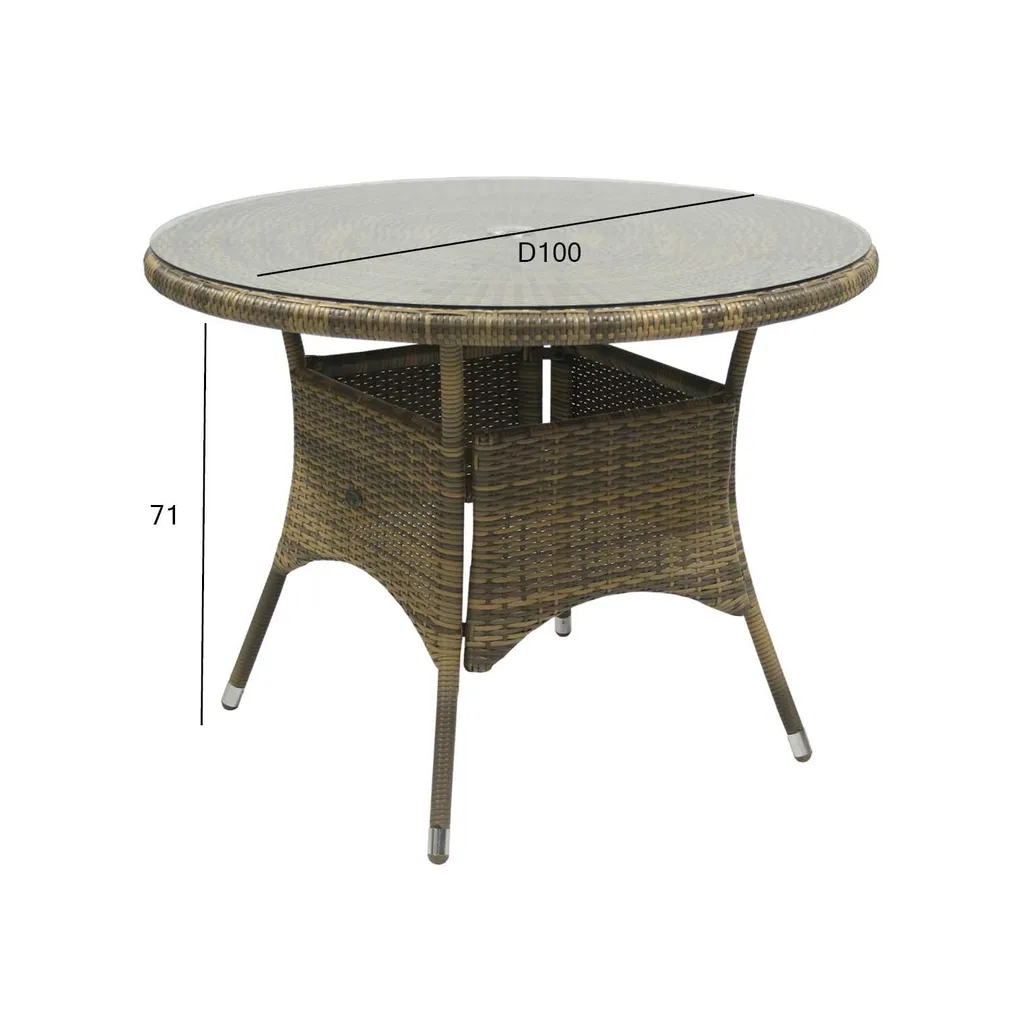 LAUD WICKER D100XH71CM CAPPUCCINO