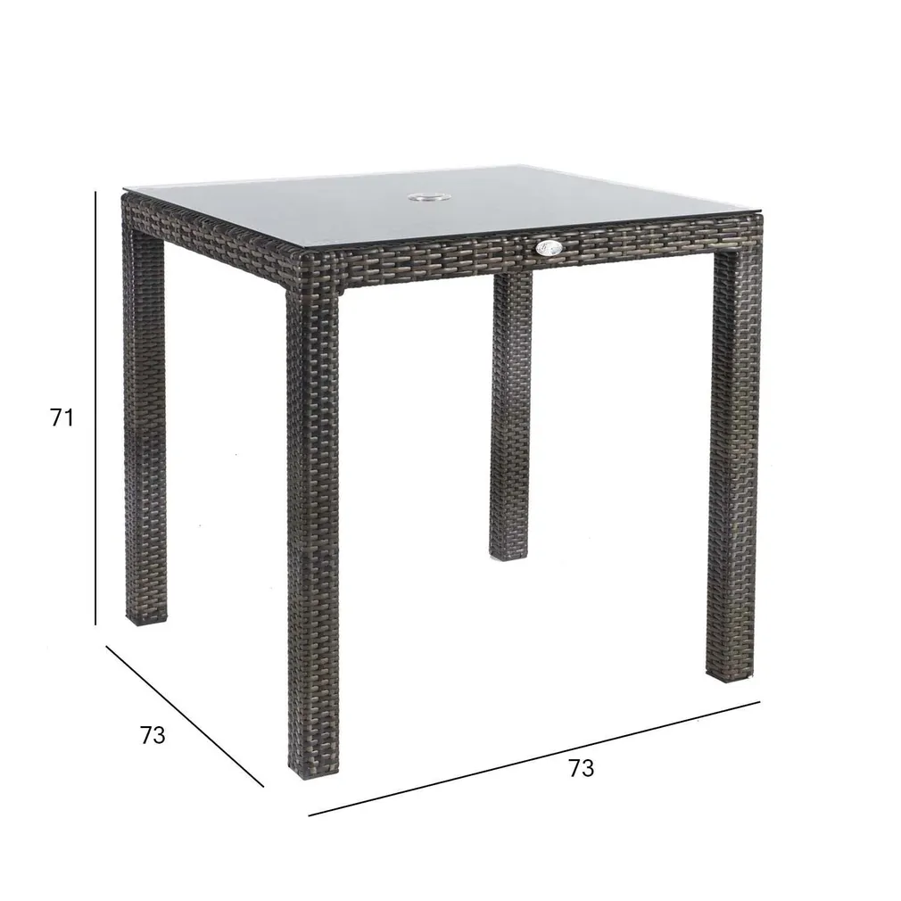 LAUD WICKER 73X73XH71CM TUMEPRUUN