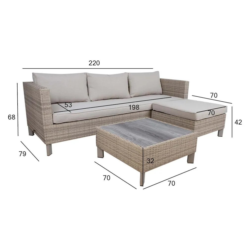 AIAMÖÖBLIKOMPLEKT GERA, DIIVAN, TUMBA, LAUD