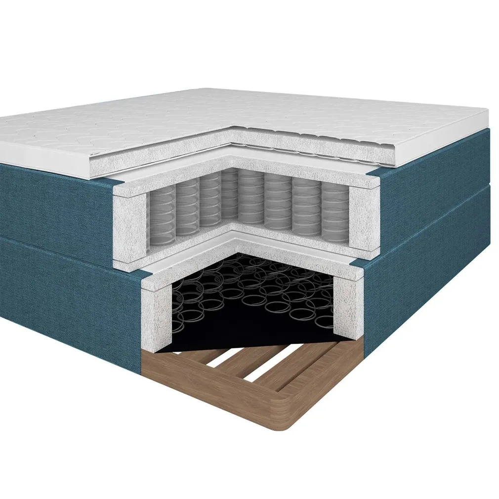 KONTINENTAALVOODI LEONI 160X200CM MADRATSIGA