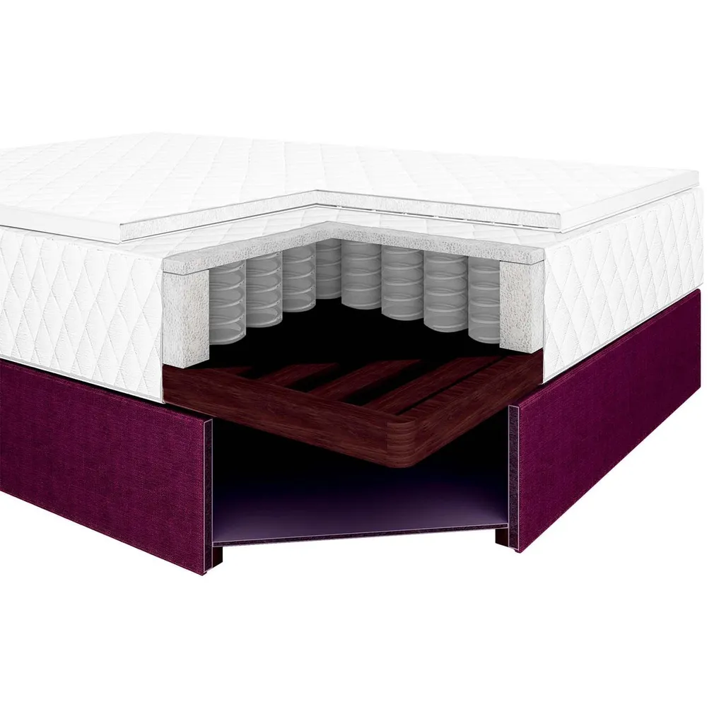 KONTINENTAALVOODI LEVI 120X200CM MADRATSIGA