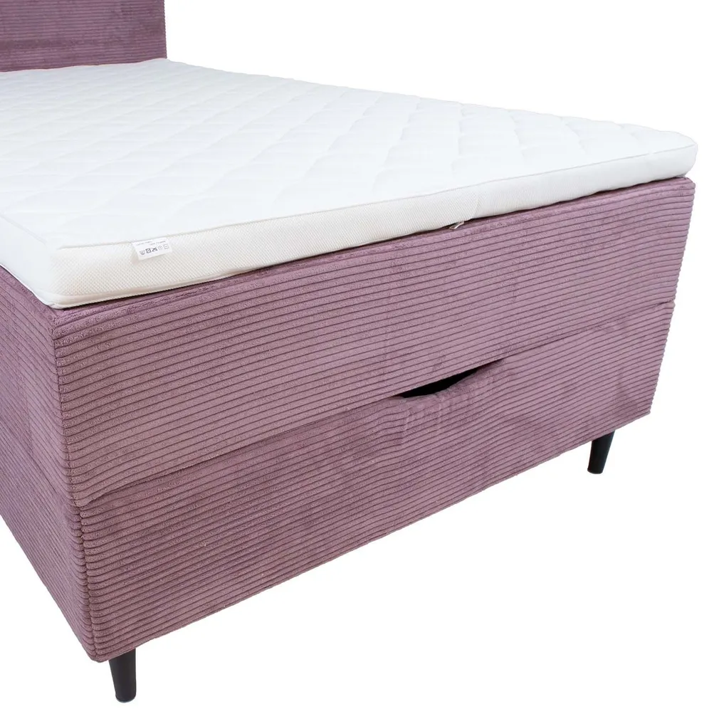 KONTINENTAALVOODI LAARA 120X200CM ROOSA