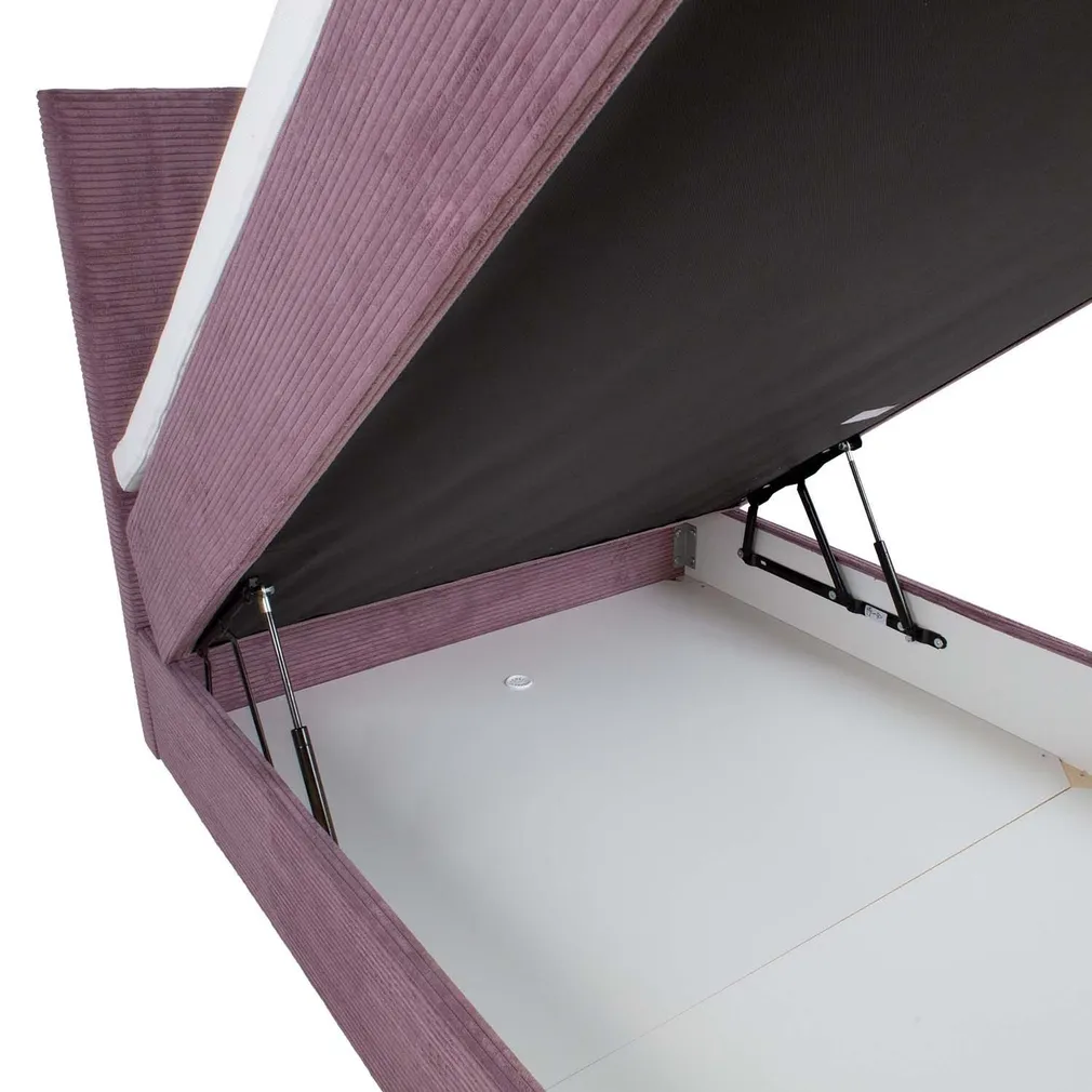 KONTINENTAALVOODI LAARA 120X200CM ROOSA