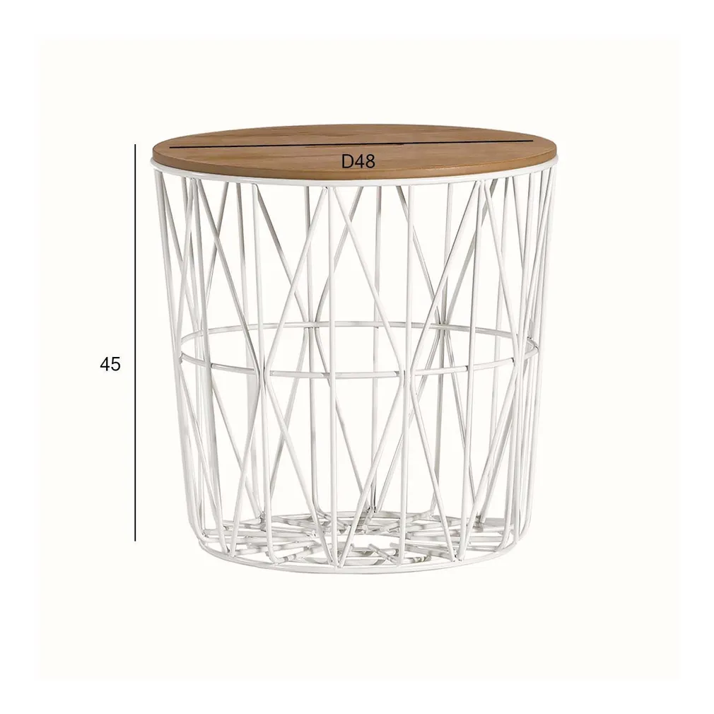 DIIVANILAUD HELENA D48XH45CM VALGE