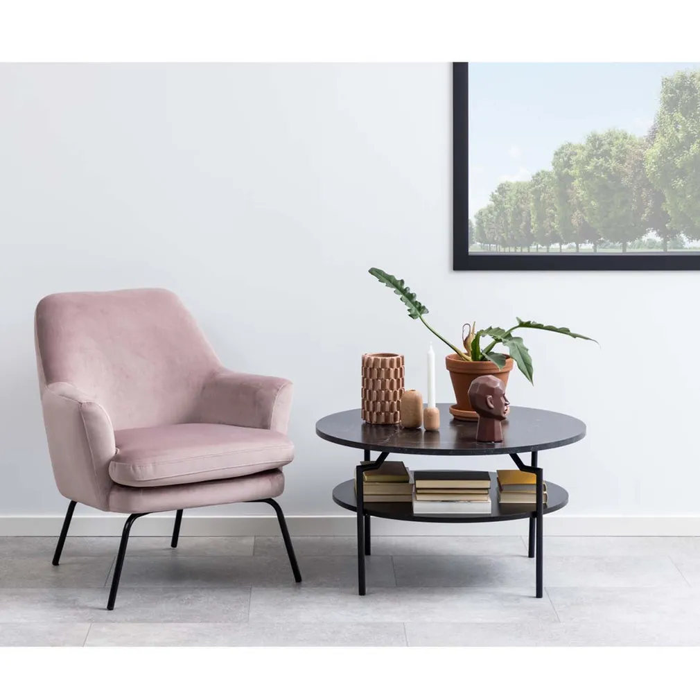 DIIVANILAUD GOLDINGTON D80XH45CM MUST