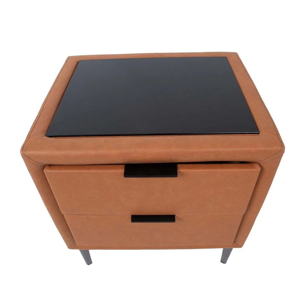 ÖÖKAPP LENA 50,5X41XH54CM KONJAKIPRUUN