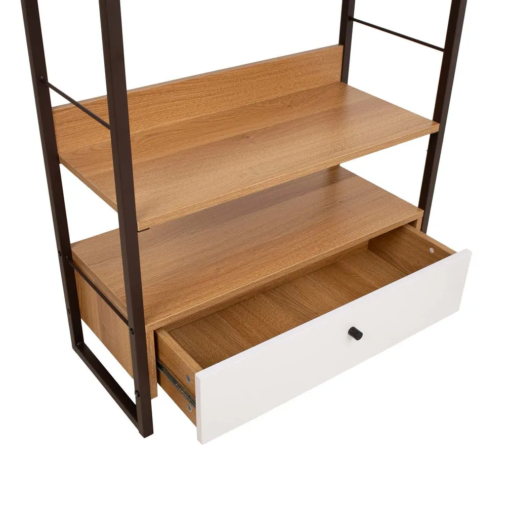 RIIUL STUDY 70X30XH90CM TAMM/VALGE