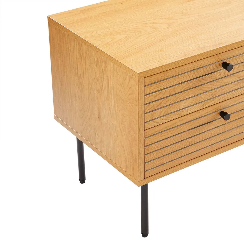 ÖÖKAPP LINE 2-SAHTLIGA 50X40XH50CM MELAMIIN