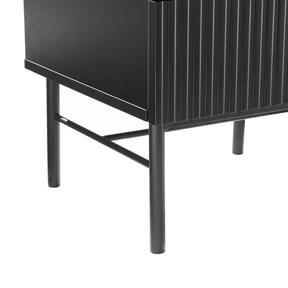 ÖÖKAPP SEQUENCE 2-SAHTLIGA 45X40XH55CM MUST