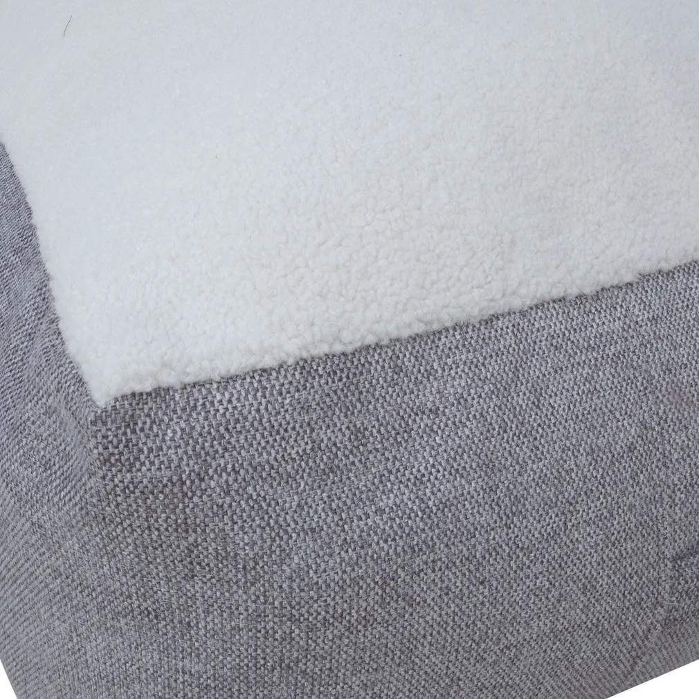 TUMBA LAMB BAG 80X80XH30CM VALGE/HELEHALL