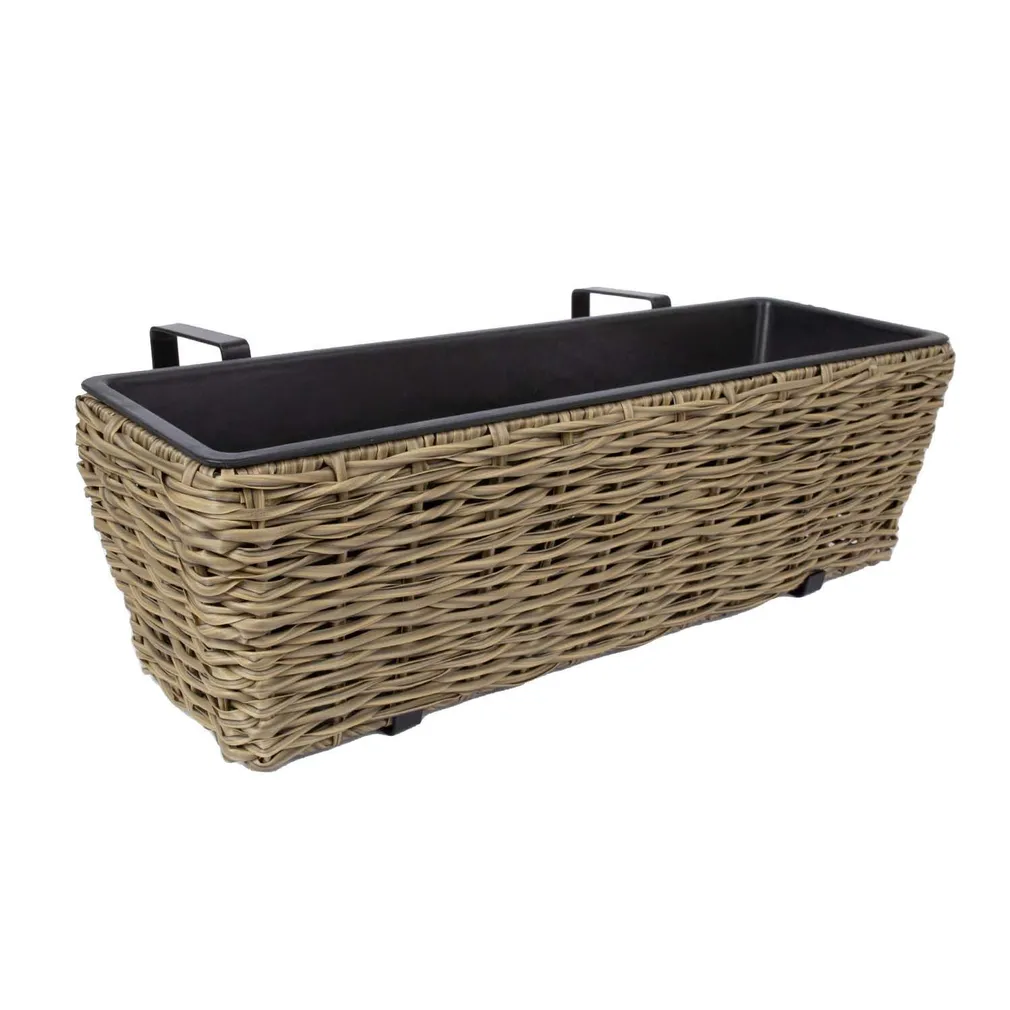 LILLEKAST RÕDULE WICKER 60X19XH18CM BEEŽ