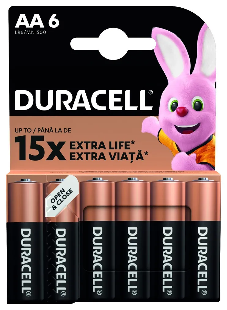 PATAREI DURACELL AA/MN1500 6TK