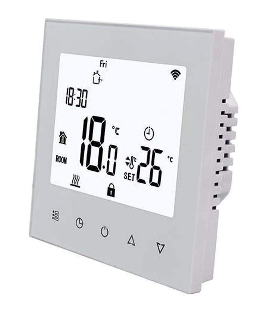 TERMOSTAAT NORDLINE NL210, 230V;16A, VALGE