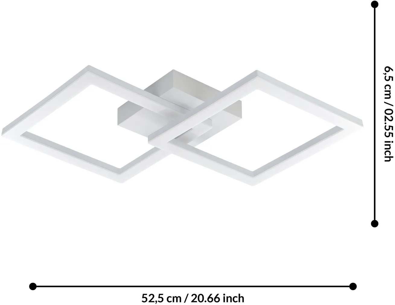 LAELAMP EGLO HUERTA LED 20W 2700LM HÕBE/VALGE