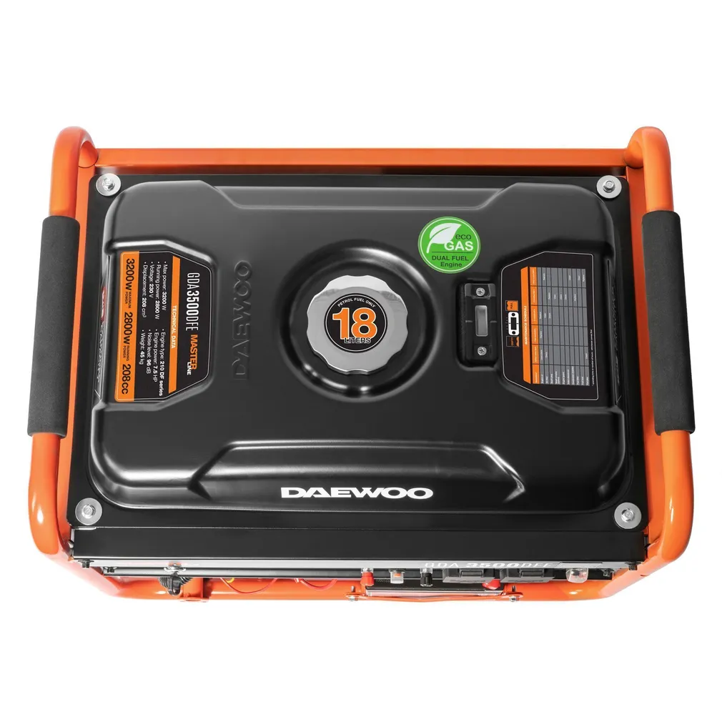 BENSIINIMOOTORIGA GENERAATOR DAEWOO GDA 3500DFE