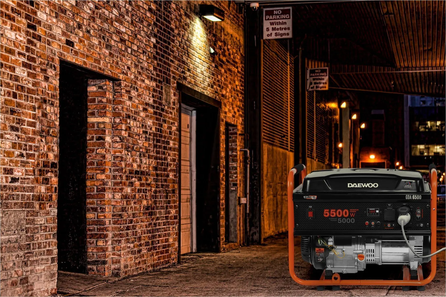 BENSIINIMOOTORIGA GENERAATOR DAEWOO GDA 6500