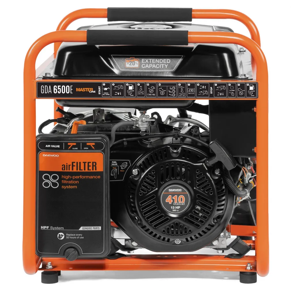 BENSIINIMOOTORIGA GENERAATOR DAEWOO GDA 6500E