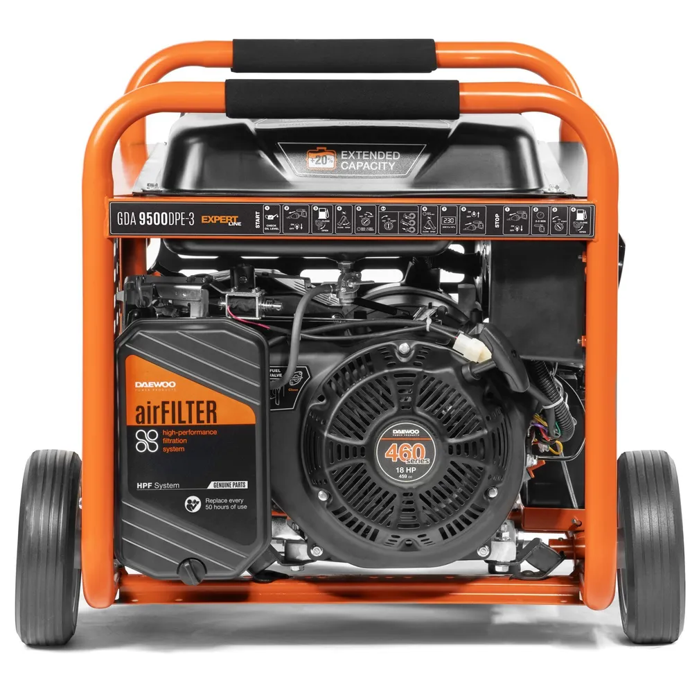 BENSIINIMOOTORIGA GENERAATOR DAEWOO GDA 9500DPE-3