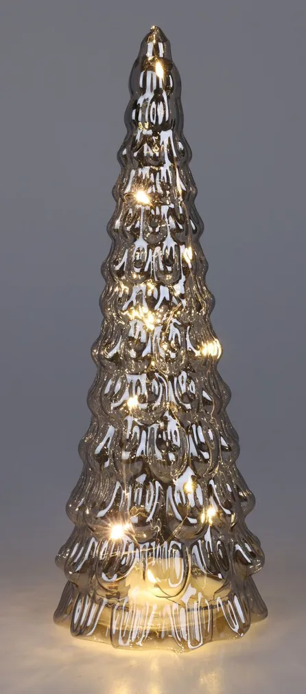 JÕULUKAUNISTUS JÕULUPUU 24CM 10LED HALL KLAAS