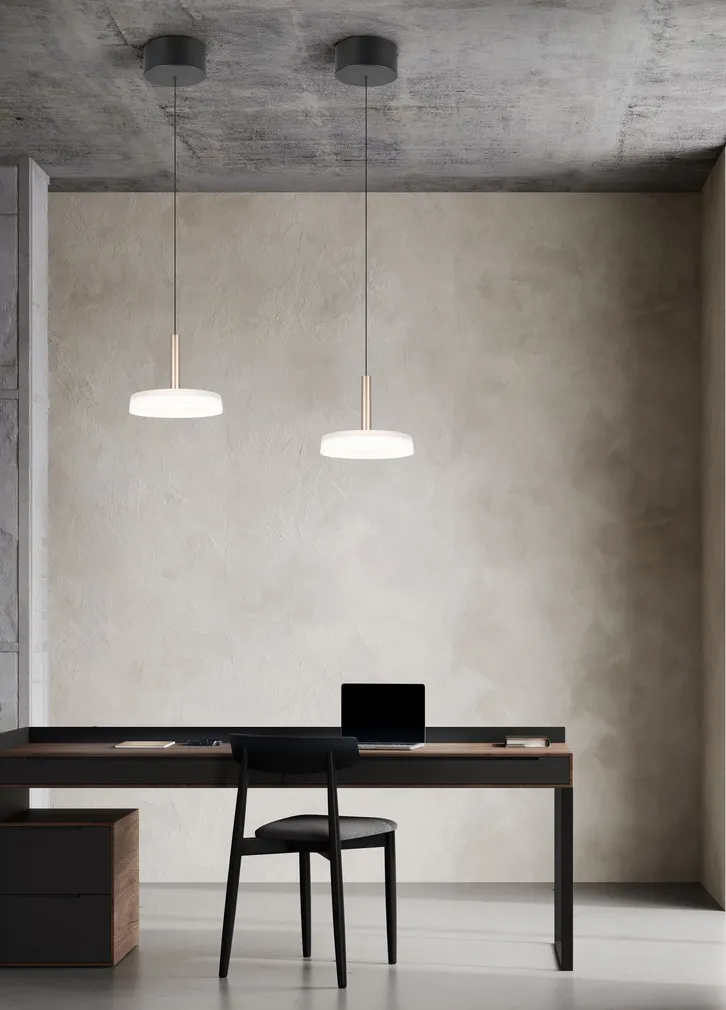 RIPPVALGUSTI TRIO CELESTE LED 354910165 MATT MUST/VALGE/PRUUN