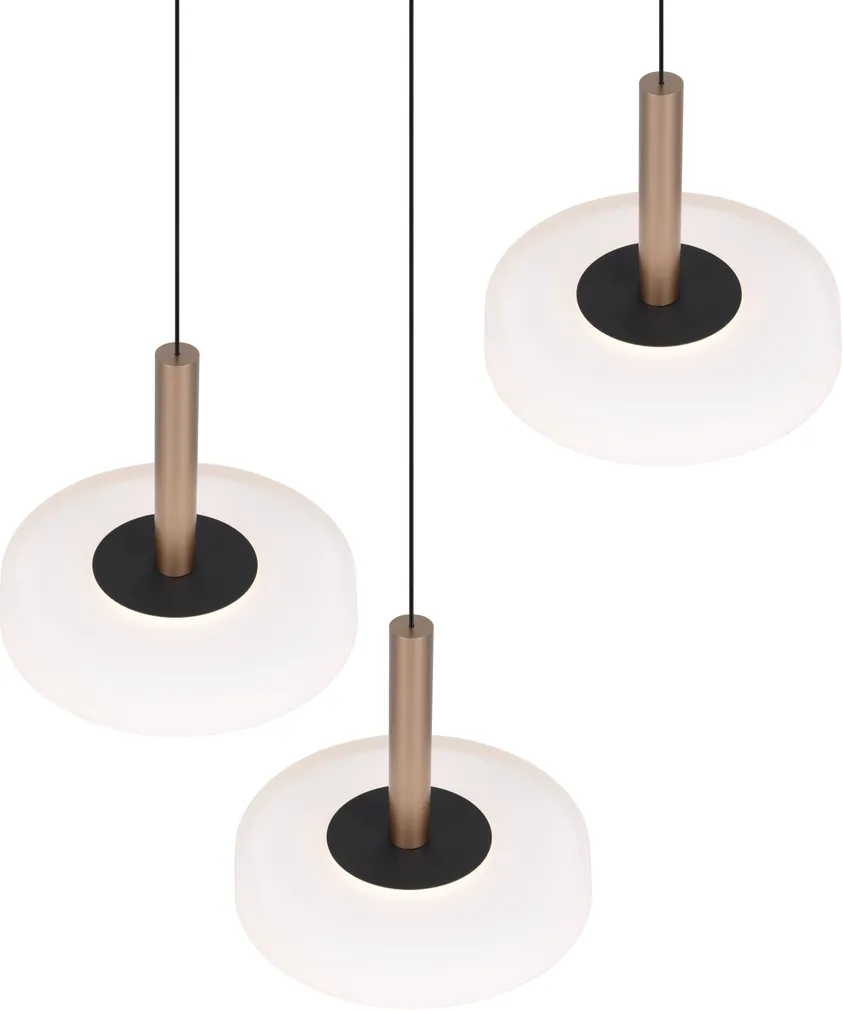 RIPPVALGUSTI TRIO CELESTE LED 354930365 MUST/VALGE/PRUUN