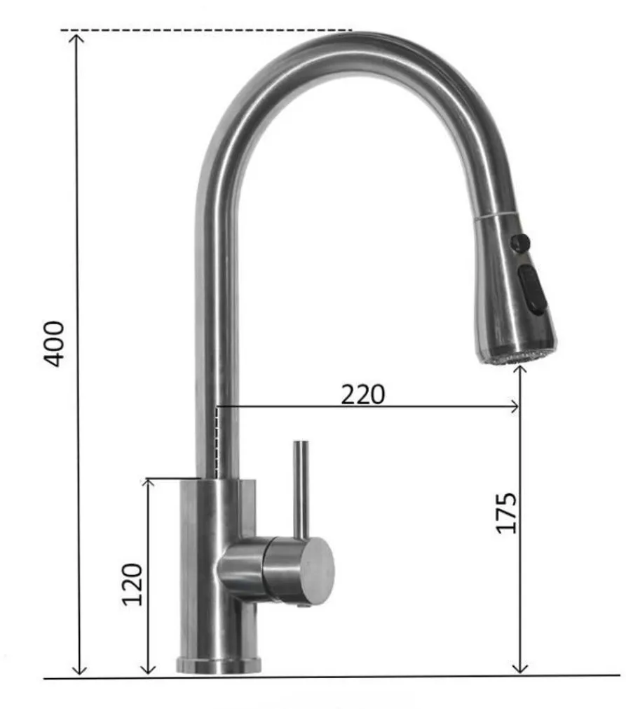 KÖÖGISEGISTI AQUALINE STEEL S KÄSIDUŠIGA, HARJATUD TERAS
