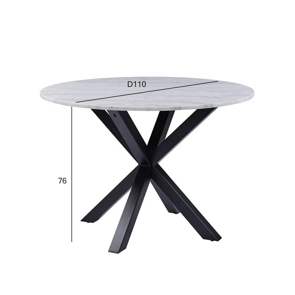 SÖÖGILAUD HEAVEN D110XH76CM, VALGE MARMOR