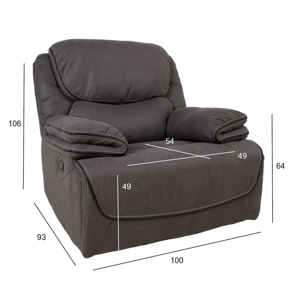 TUGITOOL GORDY MANUAALNE RECLINER, HALL