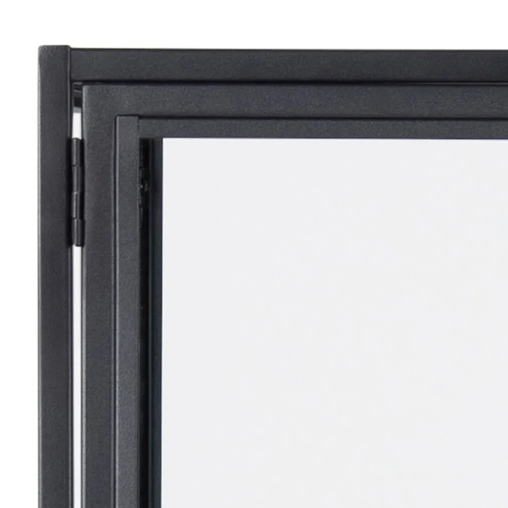 VITRIINKAPP SEAFORD 77X35XH150CM, MUST/TAMM