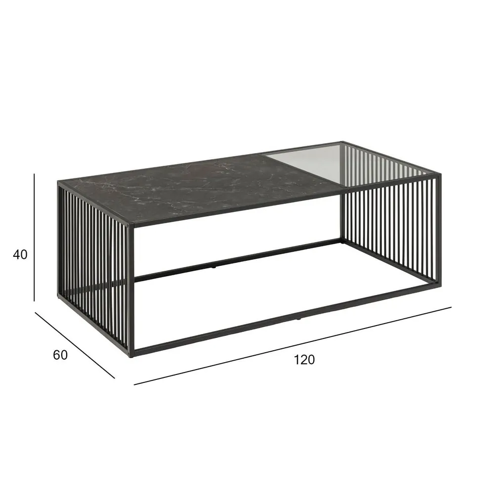 DIIVANILAUD STRINGTON 120X60XH40CM, MUST