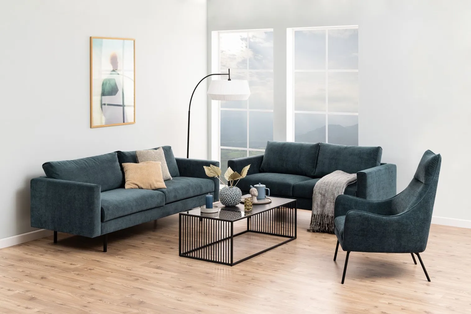 DIIVANILAUD STRINGTON 120X60XH40CM, MUST