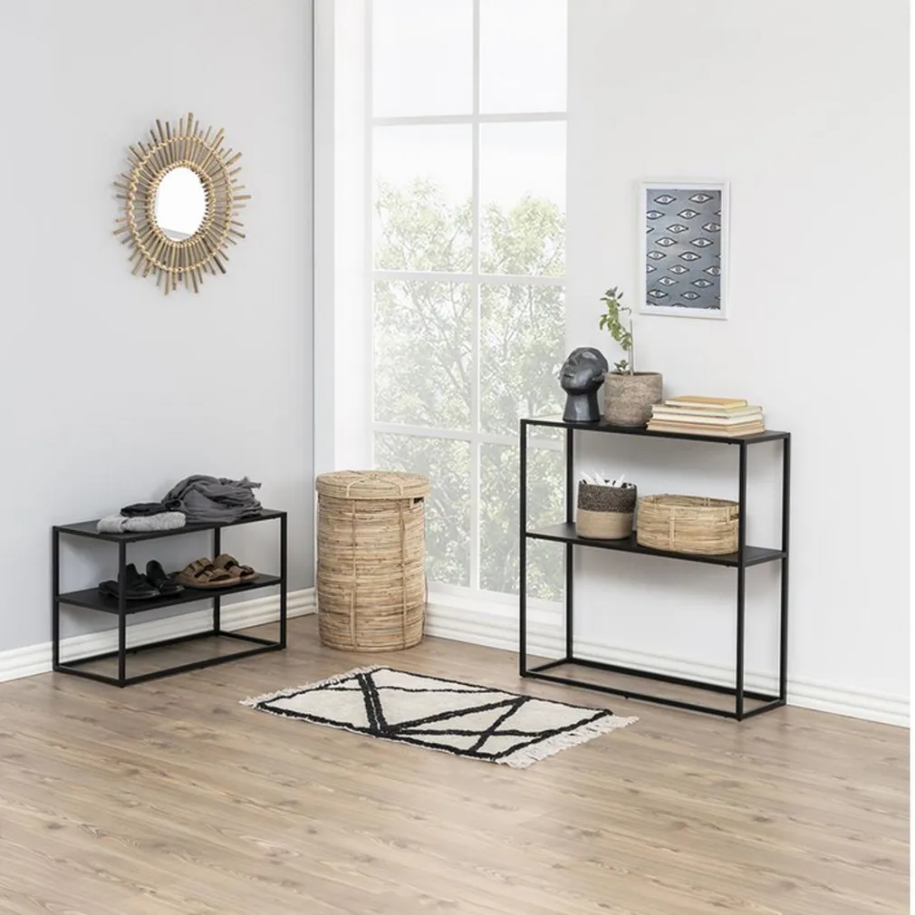 KONSOOLLAUD NEWTON 79,5X26XH80,5CM, MUST