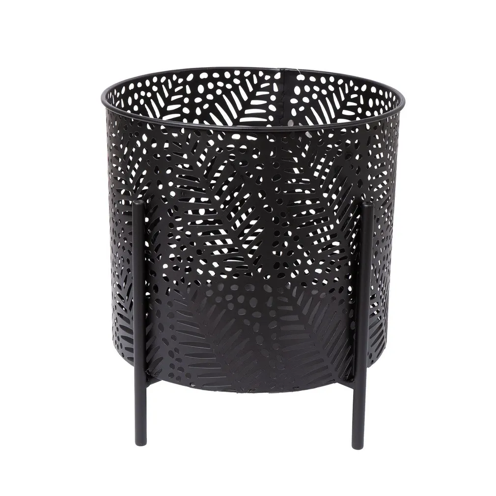 LILLEPOTIÜMBRIS CHIA D25XH28CM, MUST