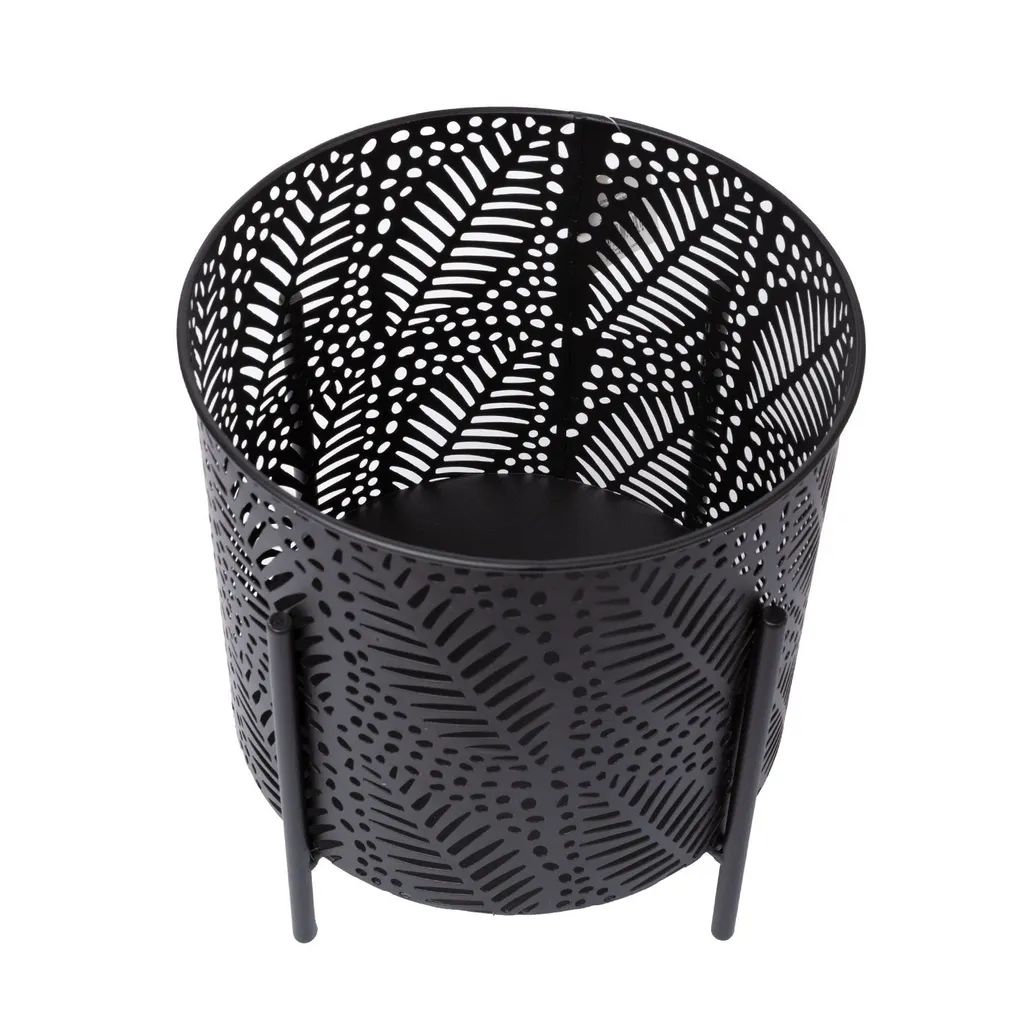 LILLEPOTIÜMBRIS CHIA D25XH28CM, MUST