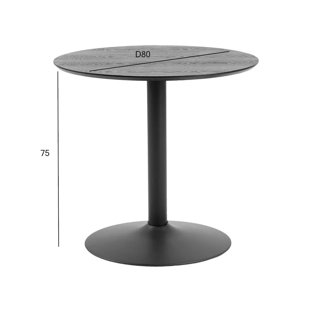 SÖÖGILAUD IBIZA D80XH75CM, MUST